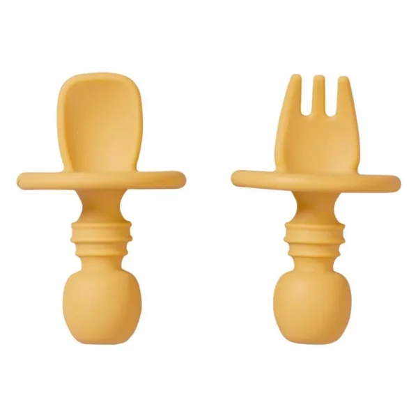 Couverts anti-étouffement pour bébés Jaune – Saro