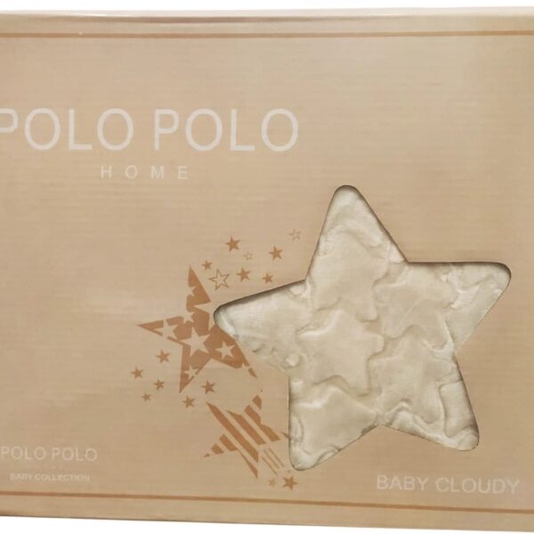 couverture pour bebe beige - polo polo