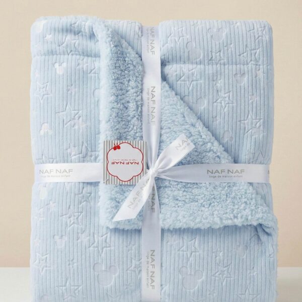 Couverture pour bebe bleu- Naf-Naf