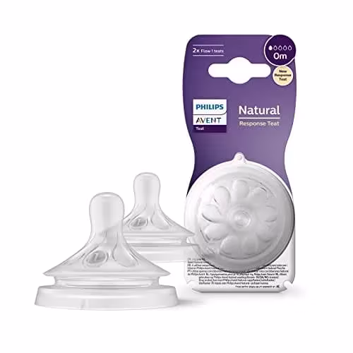 Lot 2 Tétine Naturel Response 0m+débit1 - Philips Avent